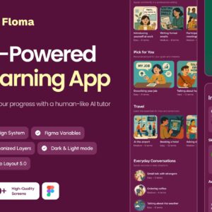 AI-powered English Speaking App UI Kit